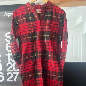 LL Bean Signature Flannel Dress